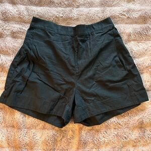 Joe Fresh Black High-Waist Tailored Shorts
